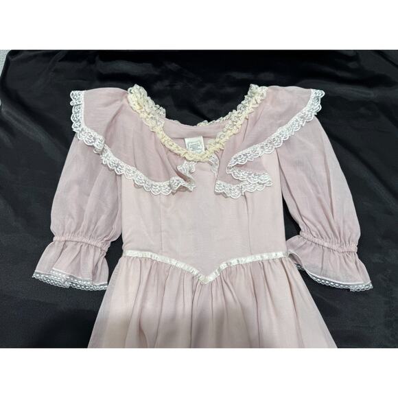 Vtg Gunne Sax Jessica McClintock Romantic Renaissance Bridesmaid Dress Sz 3 - Picture 4 of 13